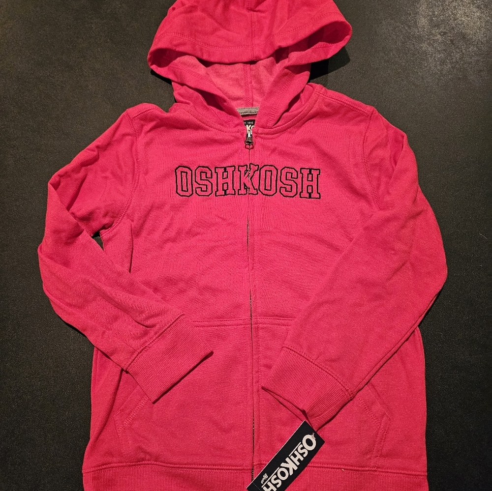 Red Oshkosh zip up jacket